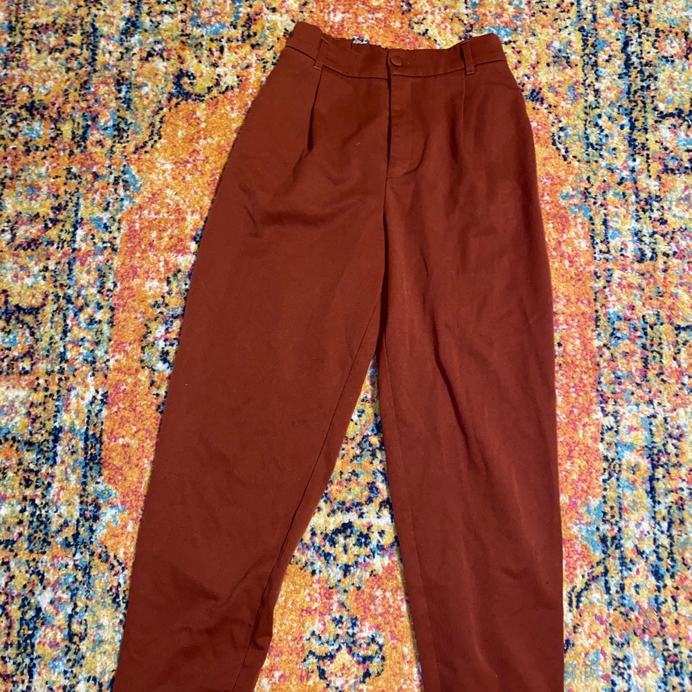 Zara Burgundy Red Dress Pants size M